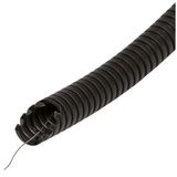 Pliable Corrugated Conduit with Pulling Wire 50m 32mm 320N Black THORGEON