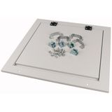 Top plate, for arc protection, for WxD=1200x800mm, IP40, grey