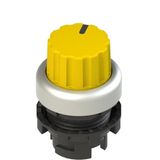 Yellow two-position knob selector E2 1SE42ECA59AB