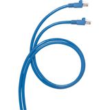 Patch cord RJ45 category 6 F/UTP blue 0.5 meter