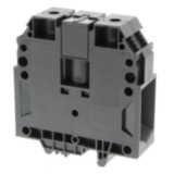 Feed-through DIN rail terminal block with screw connection for mountin