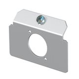 MTM 1K  Beam plate, with 1 x hole fig. type K, Stainless steel, material 1.4307, A2
