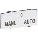 Osmoz legend plate - with engraving - alu - standard model - ''MANU-O-AUTO''