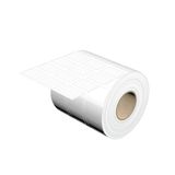 Device marking, Self-adhesive, halogen-free, 30 mm, Polyester, white