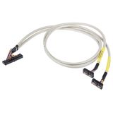 System cable for Omron CJ1W 2 x 16 digital inputs or outputs