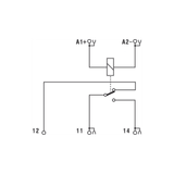 1 electromechanical relay 24Vac/dc SPDT 6A-(AC), spring, pluggable