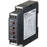 Monitoring relay 22.5 mm wide, over or under temperature, 0 to 1700 °C