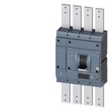 circuit breaker 3VA2 IEC Frame 1250 breaking capacity class C Icu=110 kA @ 415 V 4-pole line protection ETU550  LSI In=1250 A