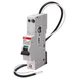 DSE201 C6 AC30 - N Black Residual Current Circuit Breaker with Overcurrent Protection