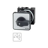 Step switches, T0, 20 A, centre mounting, 3 contact unit(s), Contacts: 5, 45 °, maintained, With 0 (Off) position, 0-5, Design number 144