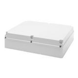 JUNCTION BOX WITH PLAIN SCREWED LID - IP56 - INTERNAL DIMENSIONS 460X380X120 - SMOOTH WALLS - GREY RAL 7035