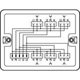 Distribution box Three-phase to single-phase current (400 V/230 V) 1 i