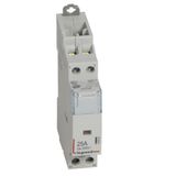 Contactor for high power - bipolar 230V~ - 2O - 25A - 1 module