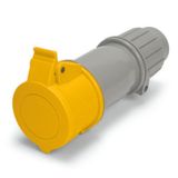 CONNECTOR 16A 2P 3W 4h IP44 100-130V