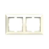 2512-92-507 Cover Frame 2gang(s) ivory - Basic55