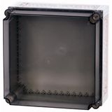 Insulated enclosure, +knockouts, HxWxD=375x375x225mm
