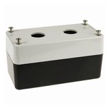 Control box enclosure, two holes, depth 60 mm