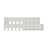 Set Meter box insert 2-rows, 10 meter boards/16Modul heights