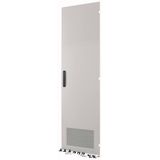 Section door, ventilated IP31, hinges right, HxW = 1800 x 600mm, grey