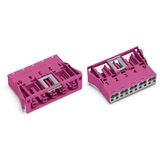 Snap-in socket 5-pole Cod. B pink