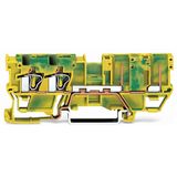 2-conductor/2-pin ground carrier terminal block 4 mm² for DIN-rail 35