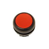 Pushbutton, RMQ-Titan, Flat, maintained, red, Blank, Bezel: black