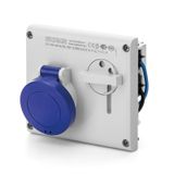 INTERLOCKED SOCKET 3P+N+E IP44 32A 9h