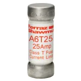 Fuse A6T - Class T - Fast-Acting 600VAC 300VDC 25A Ferrule