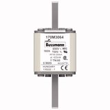 Fuse-link, high speed, 160 A, AC 690 V, compact DIN 1, 45 x 58 x 104 mm, aR, DIN, IEC, single indicator