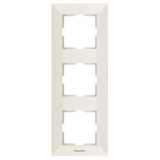 Arkedia Accessory Beige Three Gang Frame