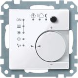 Thermostat, KNX, active white, glossy, System M
