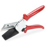 Cutter with a partially insulated handle for flat cable