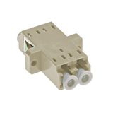 Standard LC-Duplex Coupling MM Polymer case beige