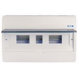 ECO Compact distribution board, surface mounted, 1-rows, 18 MU, IP40