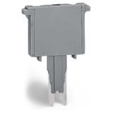 Empty component plug housing 5 mm wide 2-pole gray