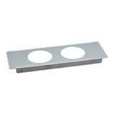 Actassi - ventilation plate with 2 cut-outs with fan