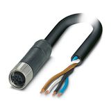 SAC-4P- 5,0-PVC/M12FSL - Power cable