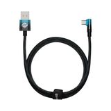 Cable USB A Plug - USB C Plug 90° Angled 1.0m 100W, Blue / Black MVP ElbowBASEUS