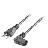 IEC cable, Switzerland 230V AC, ang...