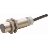 Proximity switch, E57 Premium+ Series, 1 NC, 2-wire, 20 - 250 V AC, M18 x 1 mm, Sn= 5 mm, Flush, Stainless steel, 2 m connection cable