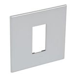 Arteor™ - British standard plate square version 1 module - Soft Alu