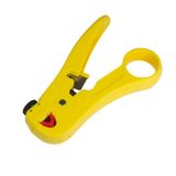 Stripping tool for network cables, including cable cutter
