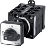 Multi-speed switches, T3, 32 A, rear mounting, 6 contact unit(s), Contacts: 11, 60 °, maintained, With 0 (Off) position, 0-Y-D-2, Design number 103