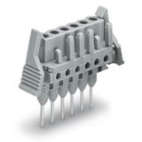 Female connector for rail-mount terminal blocks 0.6 x 1 mm pins straig