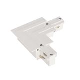 L-coupler f.3-ph recessed track,outer protectionconductor,wh