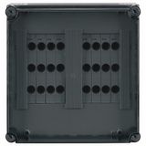 D02 panel enclosure 8x D02, MB 400A, 3-pole