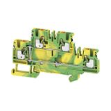 PE terminal, PUSH IN, 2.5 mm², Green/yellow