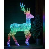 Twinkly 3D Reindeers - Stag Reindeer, 200 RGB+W LED, 120cm, Iron/Acrylic, Plug Type F