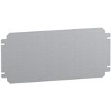 Plain mounting plate H400xW600mm made of galvanised sheet steel