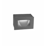 Dark Gray Aluminium LED 3 Watt 352,9Lm 3000K 220-240 Volt 50Hz Beam Angle 15o IP54 L: 11 W: 6 H: 7 cm Cut Out: 10.2 x 6.5 cm